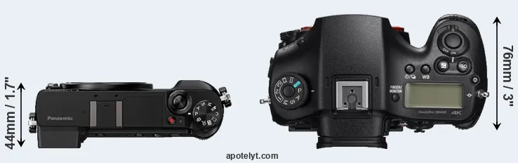Compare GX80 versus A99 II top