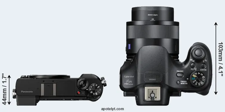 Compare GX80 versus HX400V top