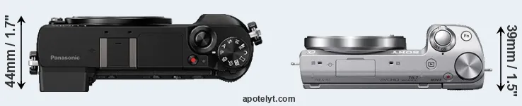 Compare GX80 versus NEX-5T top