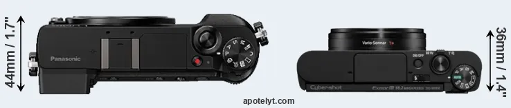 Compare GX80 versus WX800 top