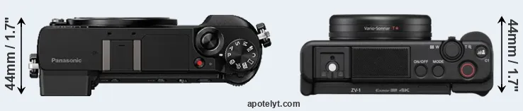 Compare GX80 versus ZV-1 top
