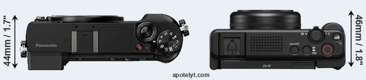 Compare GX80 versus ZV-1F top