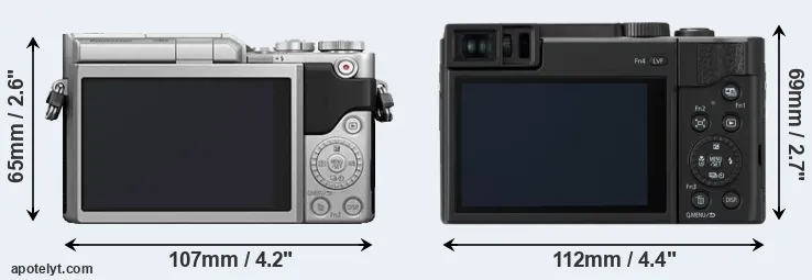 Comparison GX800 or ZS80 rear