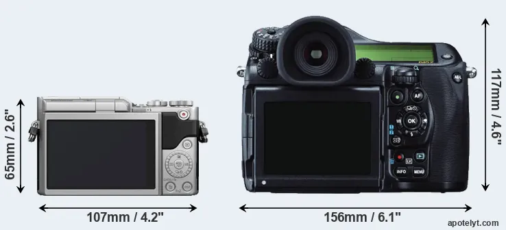 Comparison GX800 or 645Z rear