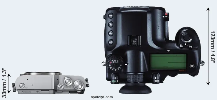 Compare GX800 versus 645Z top
