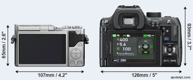 Comparison GX800 or K-70 rear
