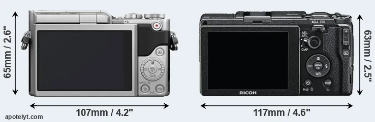 Comparison GX800 or GR II rear