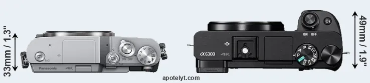 Compare GX800 versus A6300 top