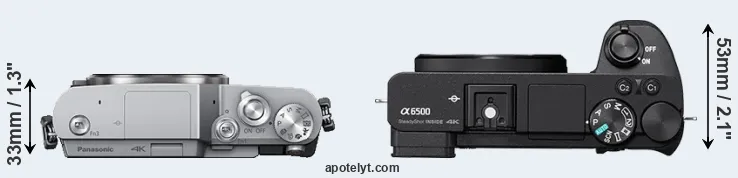 Compare GX800 versus A6500 top