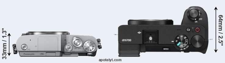 Compare GX800 versus A6700 top