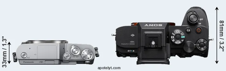 Compare GX800 versus A7S III top