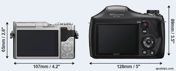 Comparison GX800 or H300 rear