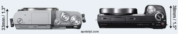 Compare GX800 versus NEX-5N top