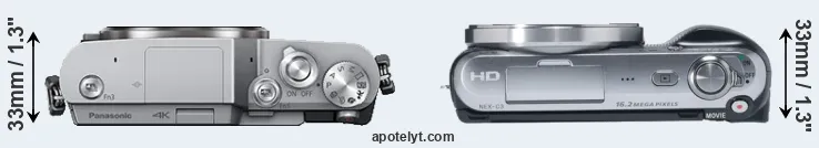 Compare GX800 versus NEX-C3 top