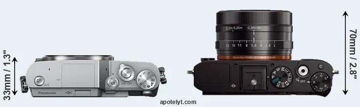 Compare GX800 versus RX1 top