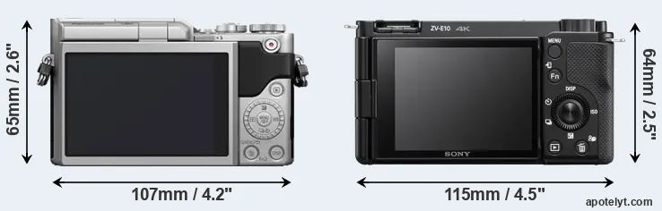 Comparison GX800 or ZV-E10 rear