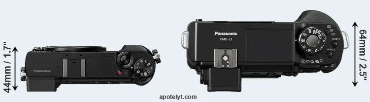 Compare GX85 versus L1 top