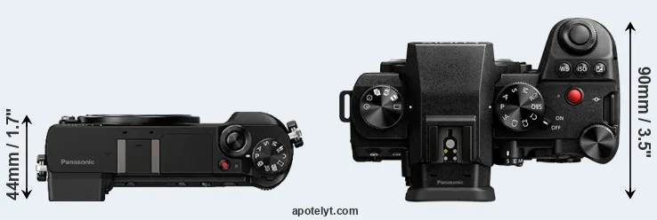 Compare GX85 versus S5 II top