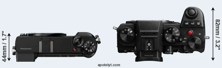 Compare GX85 versus S5 top