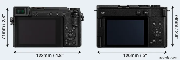 Comparison GX85 or S9 rear