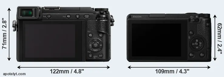 Comparison GX85 or GR III rear