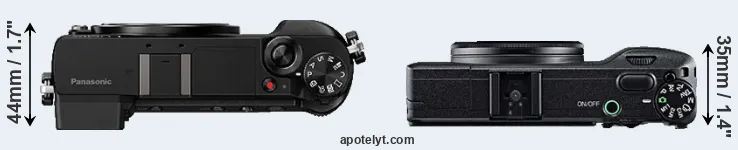Compare GX85 versus GR top