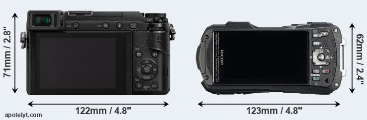 Comparison GX85 or WG-60 rear