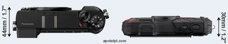 Compare GX85 versus WG-60 top