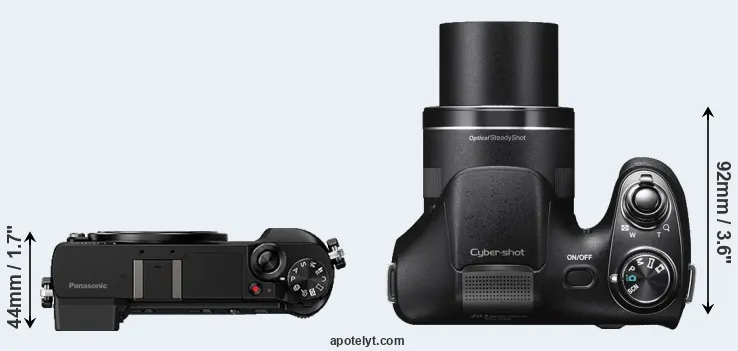 Compare GX85 versus H300 top