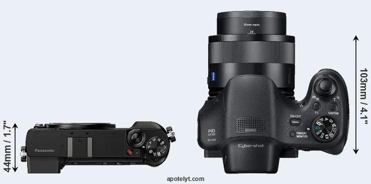 Compare GX85 versus HX350 top