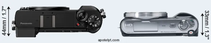 Compare GX85 versus NEX-C3 top