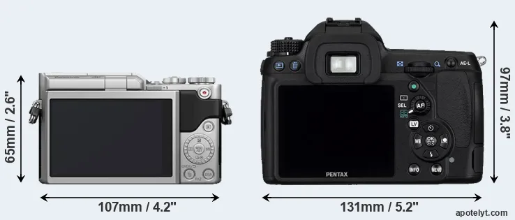 Comparison GX850 or K-5 rear