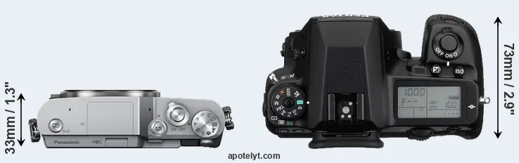 Compare GX850 versus K-5 top