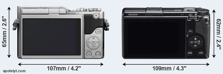 Comparison GX850 or GR IIIx rear
