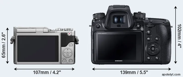 Comparison GX850 or NX1 rear