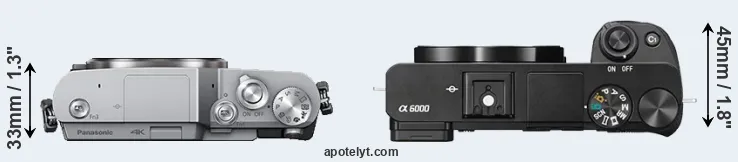 Compare GX850 versus A6000 top