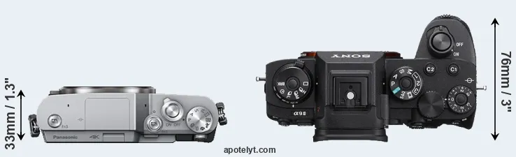 Compare GX850 versus A9 II top
