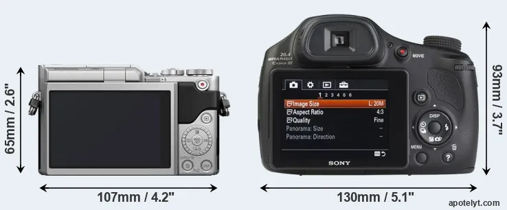 Comparison GX850 or HX350 rear