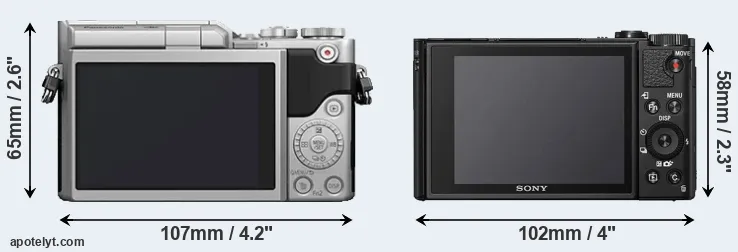 Comparison GX850 or HX95 rear