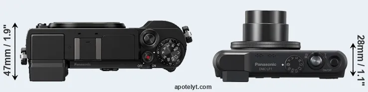 Compare GX9 versus LF1 top