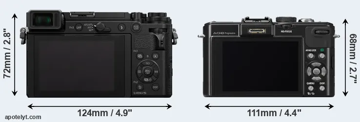 Comparison GX9 or LX7 rear