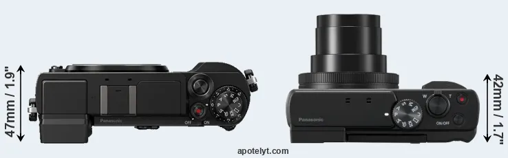 Compare GX9 versus ZS80 top