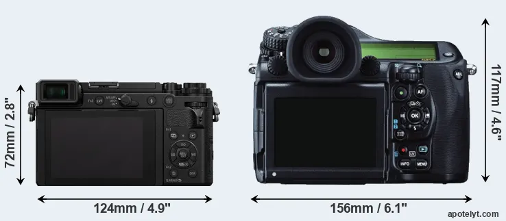 Comparison GX9 or 645Z rear