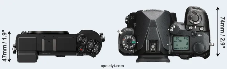 Compare GX9 versus K-3 III top