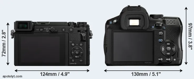 Comparison GX9 or K-30 rear