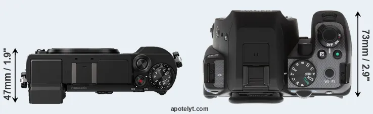 Compare GX9 versus K-S2 top