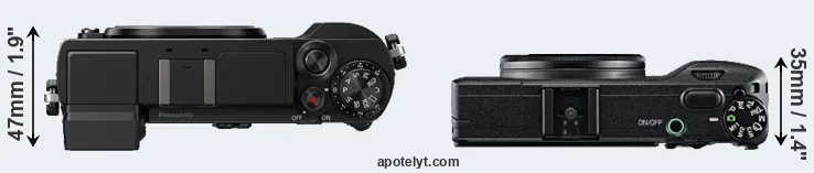 Compare GX9 versus GR top