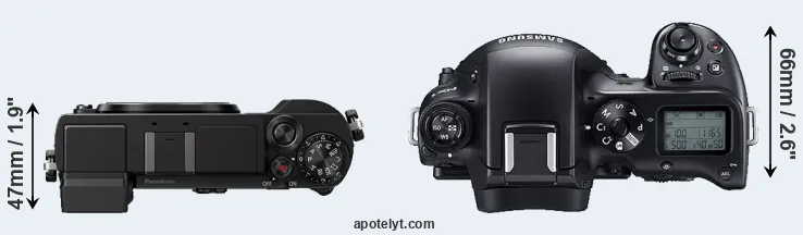 Compare GX9 versus NX1 top