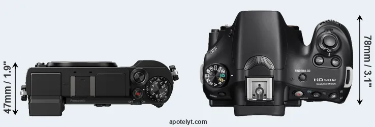 Compare GX9 versus A58 top