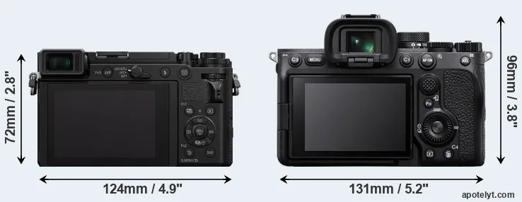 Comparison GX9 or A7 IV rear